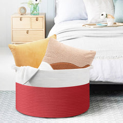 MEGASKET versatile storage for toys and towels in a family room