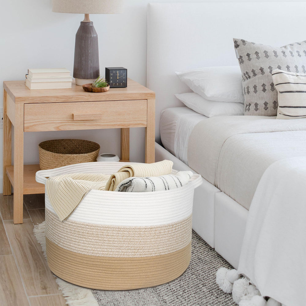 MEGASKET durable rope basket that is easy to clean and maintain