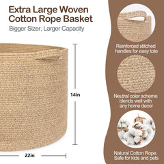 MEGASKET large wicker basket handles visible, perfect for toy organization.