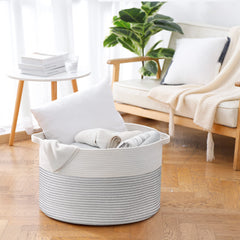MEGASKET XXXL multi-use storage for blankets, pillows, toys, or towels.