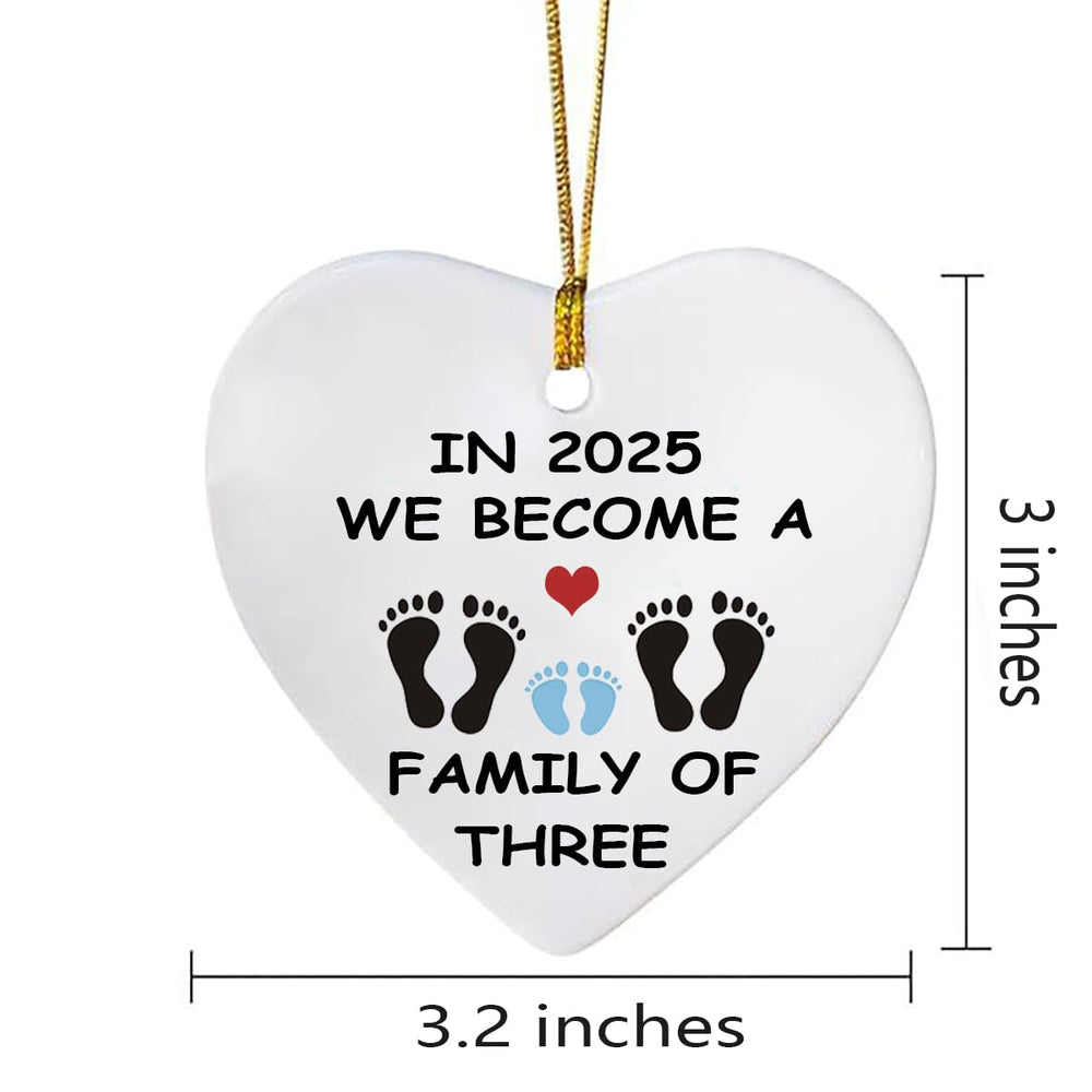 MeiFuJuW family of three ornament blue close-up ceramic texture shows quality