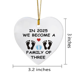 MeiFuJuW family of three ornament blue close-up ceramic texture shows quality