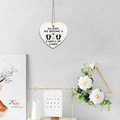 MeiFuJuW family of three ornament blue gift box presentation