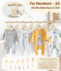 MEILIDY baby closet dividers show top-labels for easy seasonal sorting.