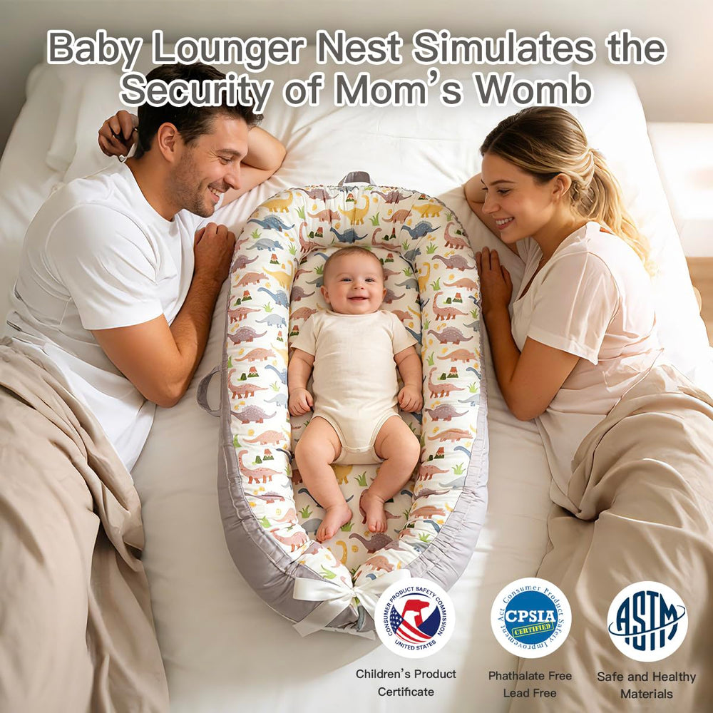 Meindoovm baby lounger adjustable buckle – grows with baby for supervised use.