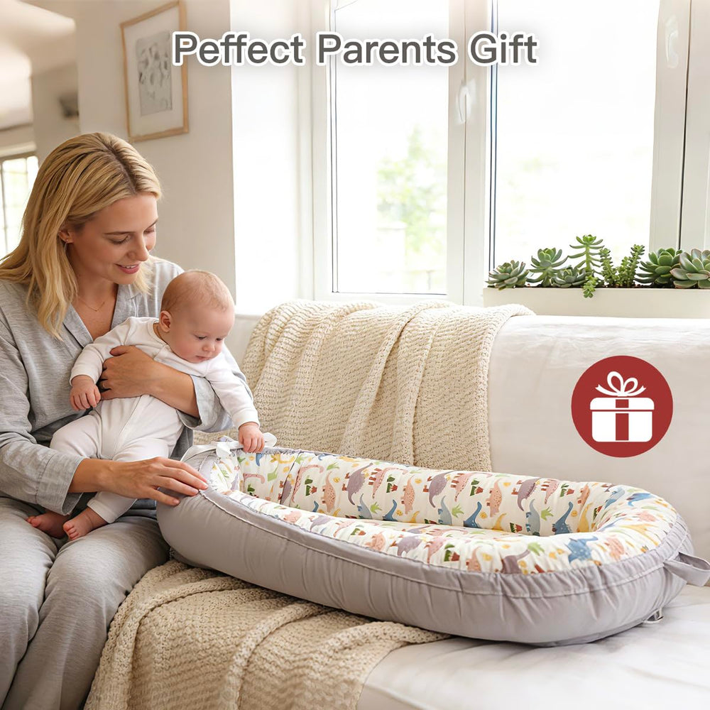 Meindoovm baby lounger growth size – adjustable fit as baby grows.
