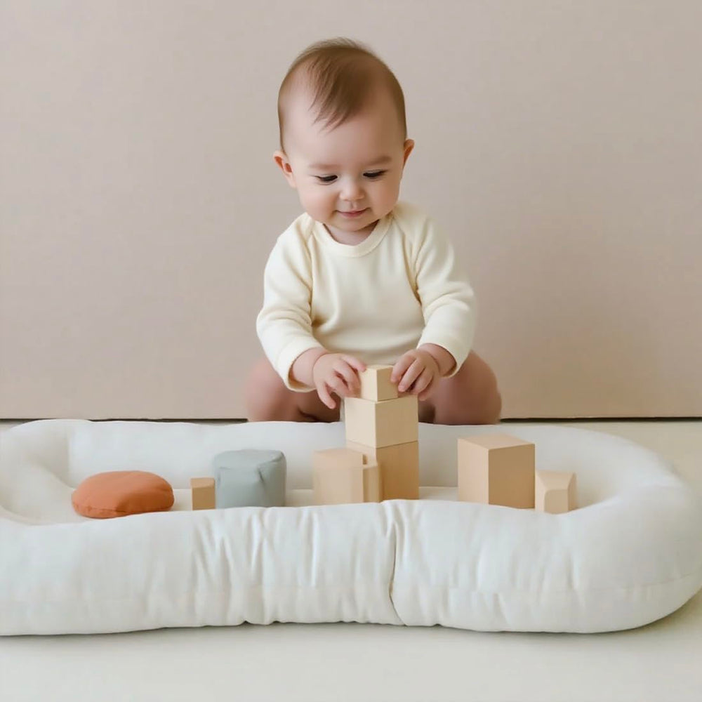 Meindoovm baby lounger machine-washable cover, easy cleaning after messes