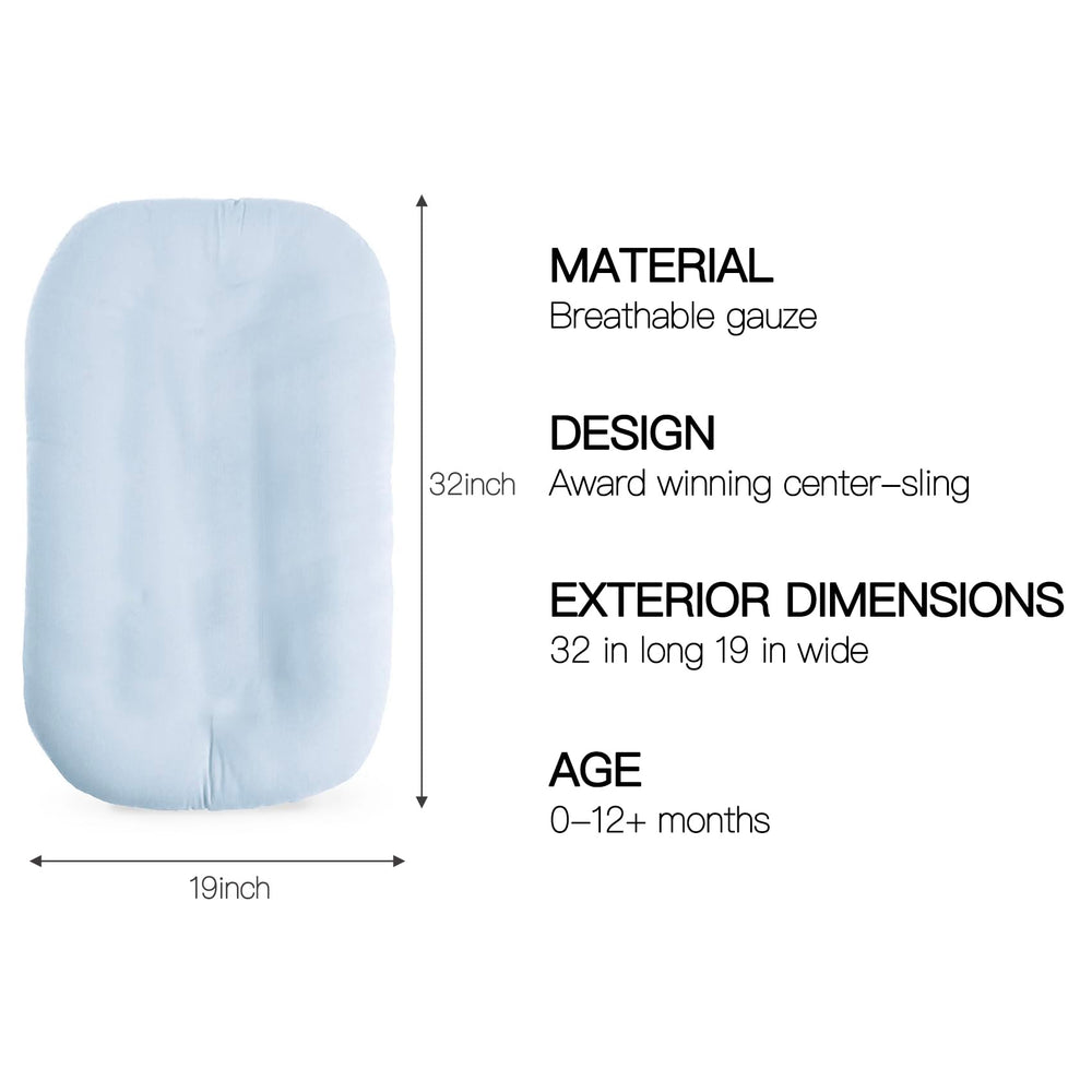 Meindoovm baby lounger portable awake-time pad for on-the-go activities.