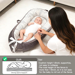 Meindoovm baby lounger portable carry handles enable easy transport between rooms