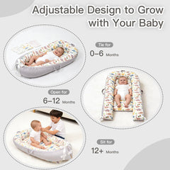 Meindoovm baby lounger reversible views – switch styles to suit mood and decor.