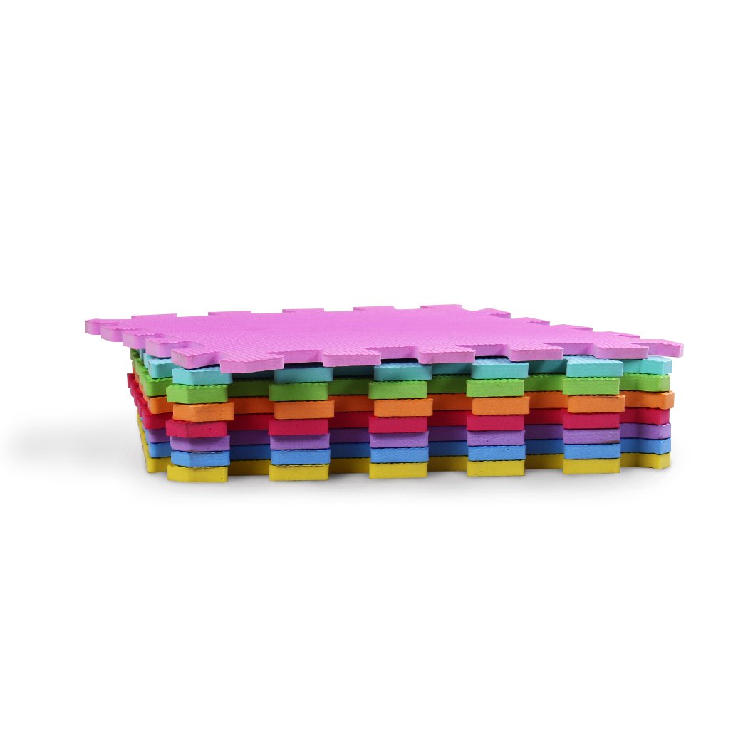 Meiqicool soft play mat adds a colorful play area for rooms.