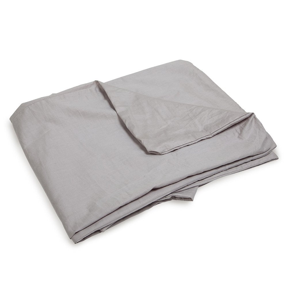 Meiz full pregnancy pillow cover grey fabric texture supports soothing sensory sleep.