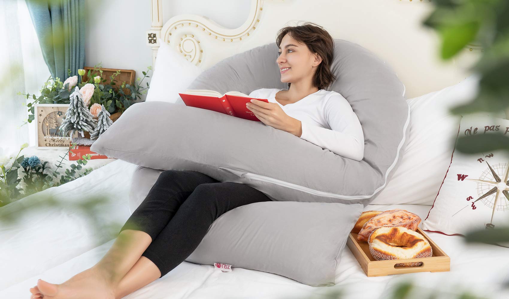 Meiz U-shape design delivers full-body alignment for side sleepers
