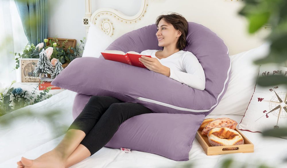 Meiz side-sleep-friendly design supports back and belly sleeping positions.