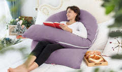 Meiz side-sleep-friendly design supports back and belly sleeping positions.