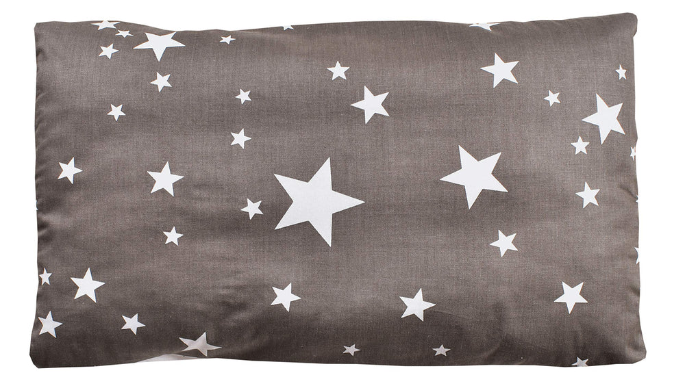 MEJU Star Twinkle duvet cover on bed highlighting playful cartoon design for cheerful kids' room.