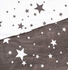 MEJU Star Twinkle pillowcase closeup showcases 100% cotton softness and breathable comfort.