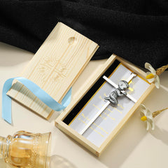 Meliatomia 6in praying cross girl—cherished christening gift for girls and nursery decor.