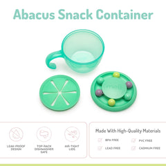 melii Abacus mint on-the-go use with bead feature for play and learning
