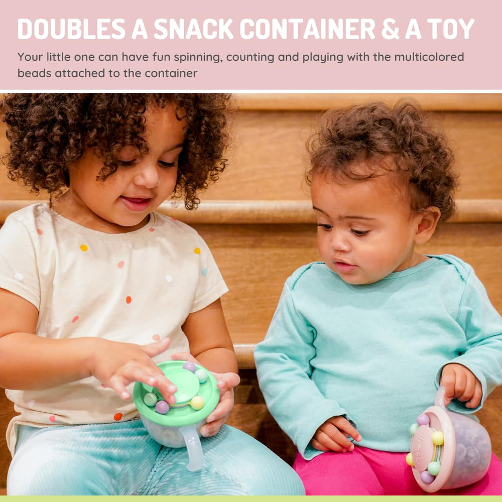 melii Abacus mint side view shows compact kid-friendly container