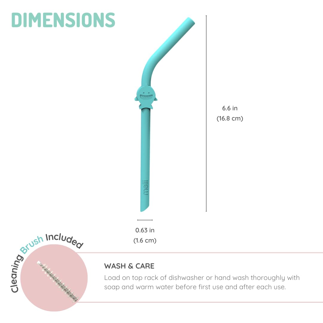 melii elephant straw mealtime favorite for easy sipping