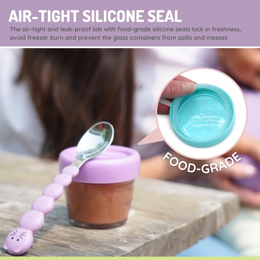 melii dishwasher-safe glass container ideal for easy cleanup after meals.