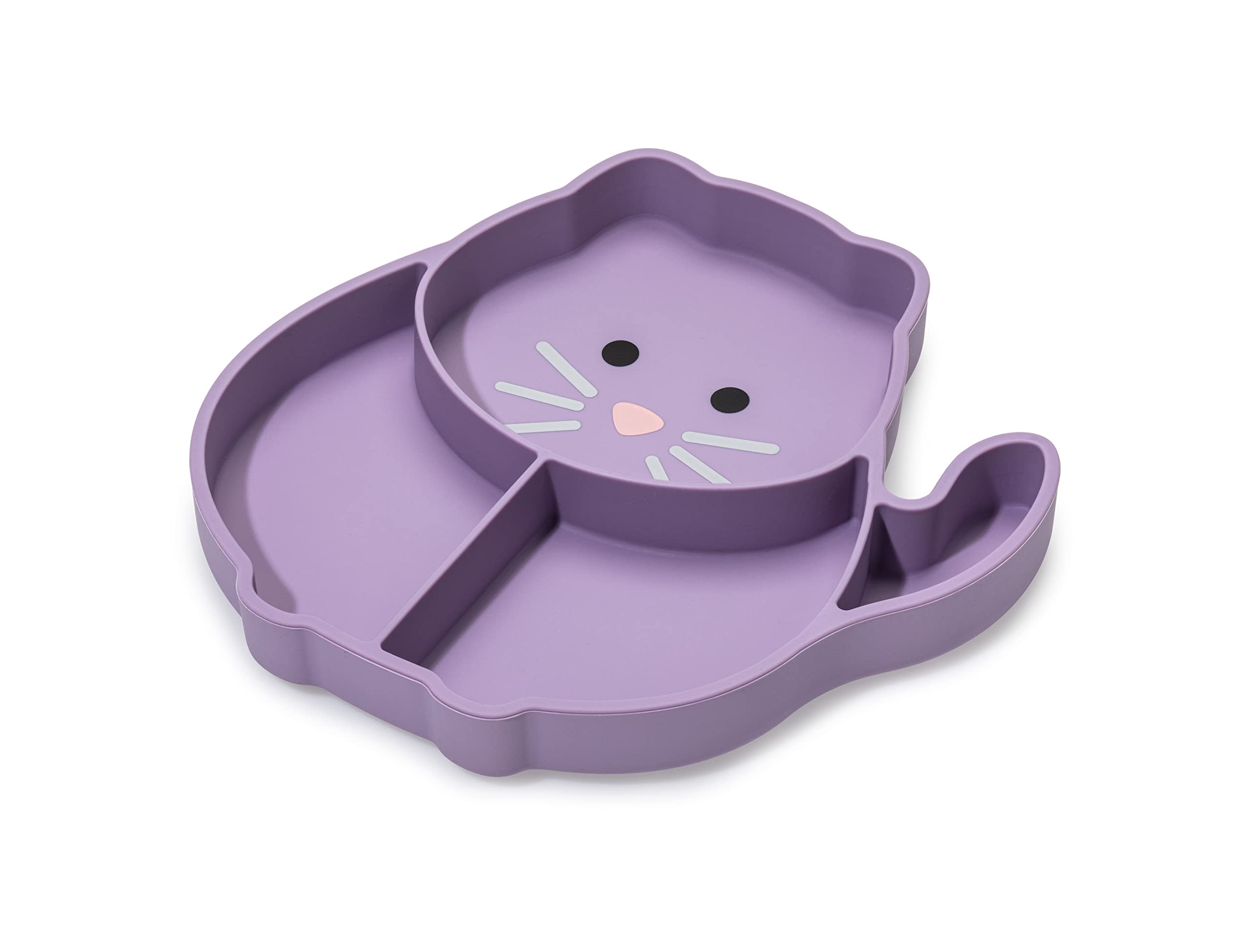Melii divided silicone suction plate with a secure suction base for mess-free self-feeding.