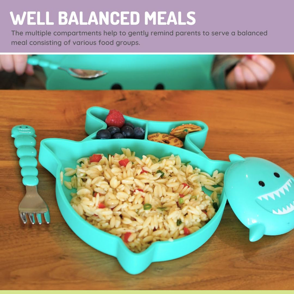 Melii suction plate fits most high chairs during family meals