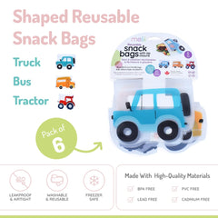 Melii leakproof snack bags with zip close seal for mess-free transport
