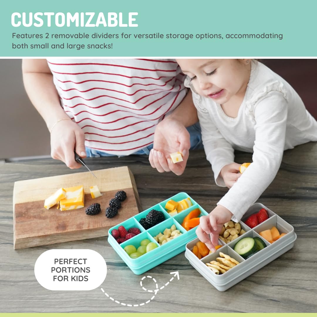 melii Mini Snackle Box stores beads and craft supplies for tidy arts & crafts.
