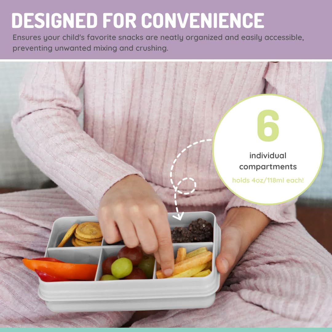 melii Mini Snackle Box is BPA-free and safe for reusable food storage.