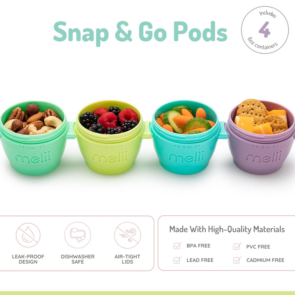 melii Snap & Go container lid showing airtight seal for freshness.