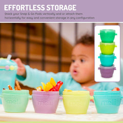 melii Snap & Go Pods freezer-safe feature for prepped meals.