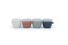 melii Snap & Go Pods front view in earthy tones for organized baby meals on the go.