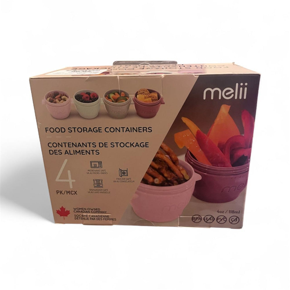 Melii Snap & Go Pods stacked to save space during busy days and trips.