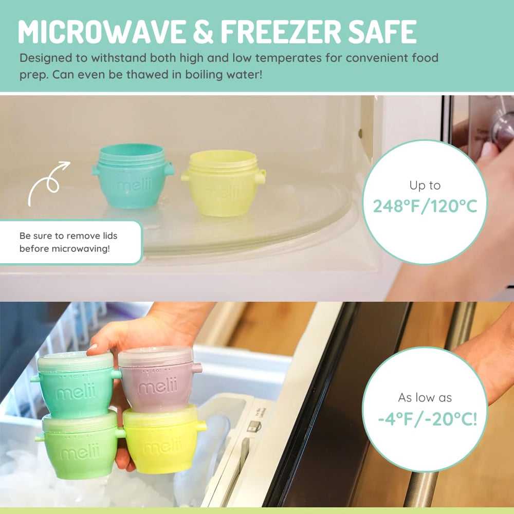 melii Snap & Go top-rack dishwasher-safe parts for easy cleaning.
