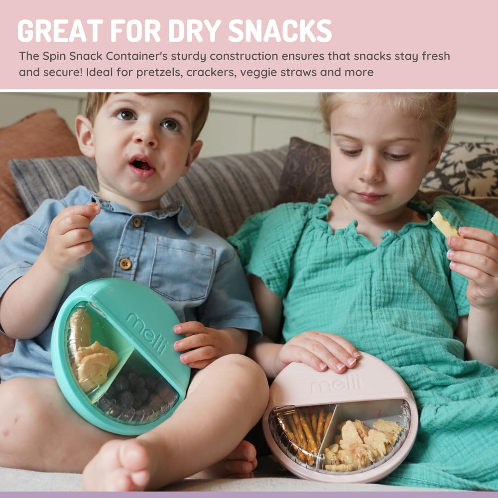 melii Spin Snack Container ideal for kids and adults during travel
