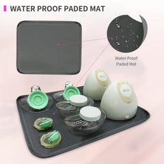 MELINON pump bag padded lining protects pumps from bumps and dust.