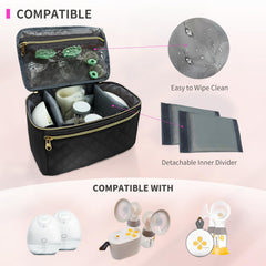 MELINON wearable pump bag supports Medela compatibility for versatile pumping.