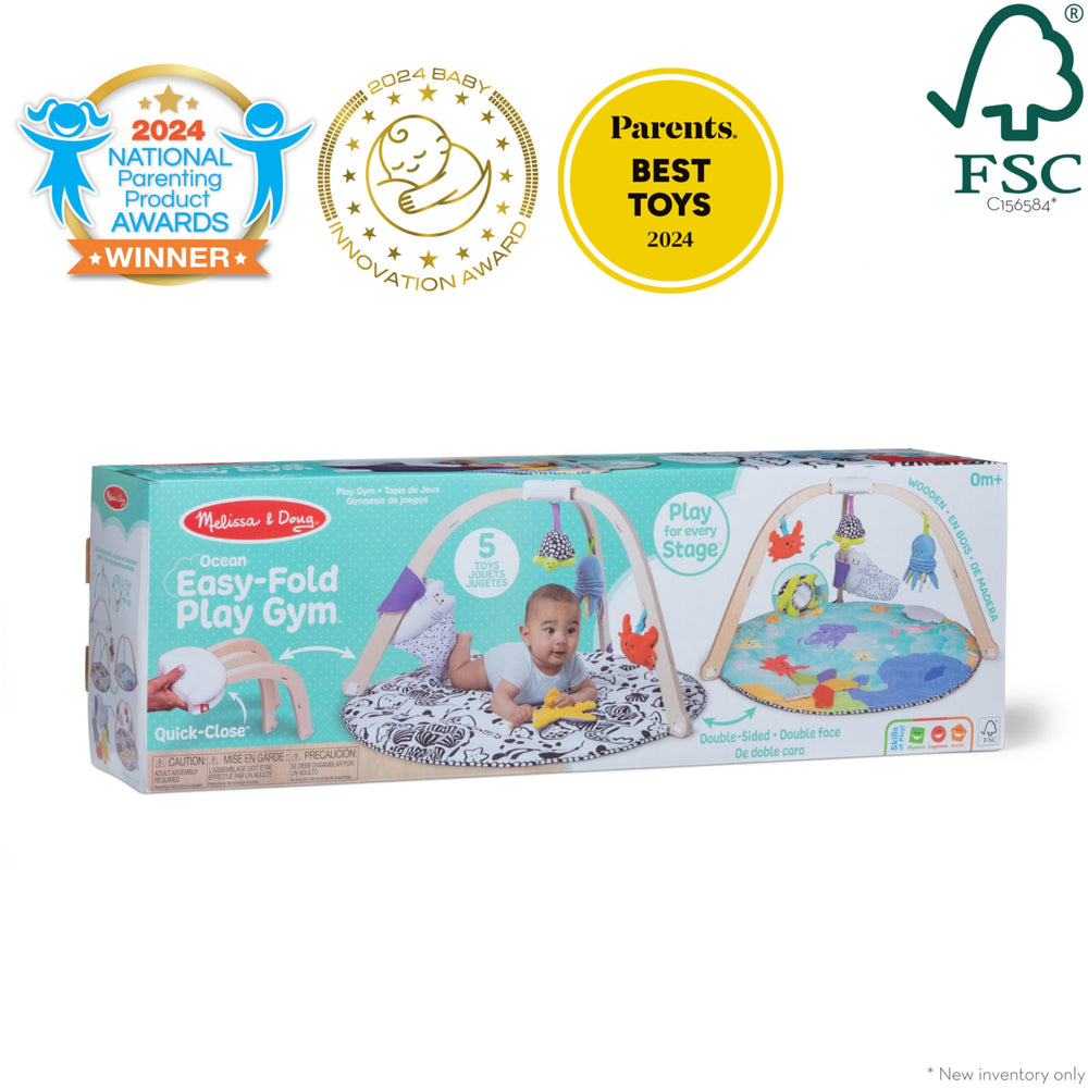 Melissa & Doug squeaky crab toy adds engaging sounds to playtime.