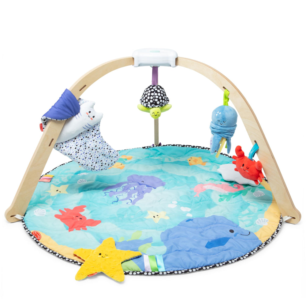 Melissa & Doug wiggly octopus tummy-time toy encourages reaching and play.