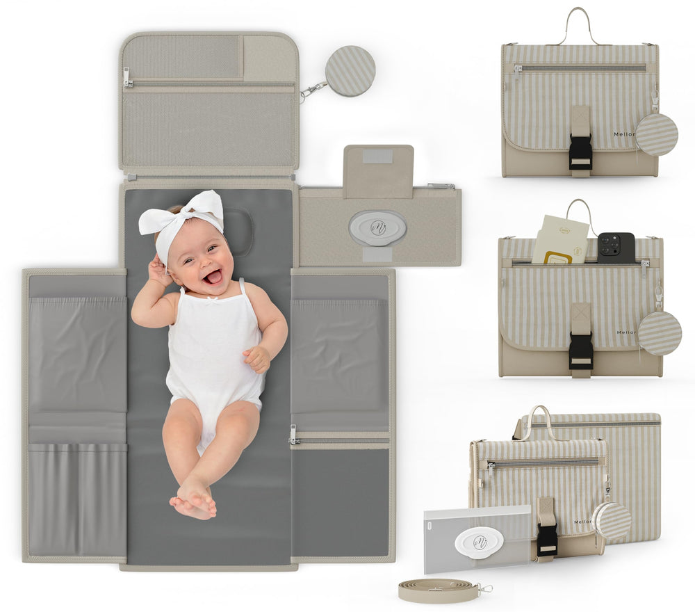 Mellories gift-ready changing station makes a thoughtful baby shower gift.
