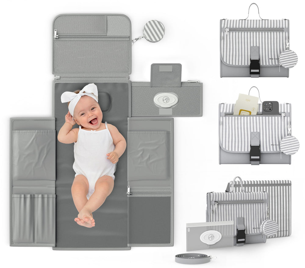 Mellories portable diaper changing pad pacifier case keeps pacifiers tidy and handy
