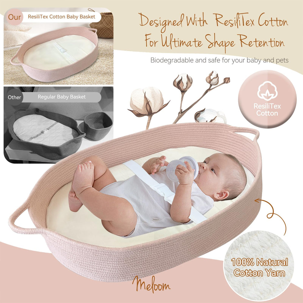 meloom-foldable-changing-basket offers easy transport and compact storage.