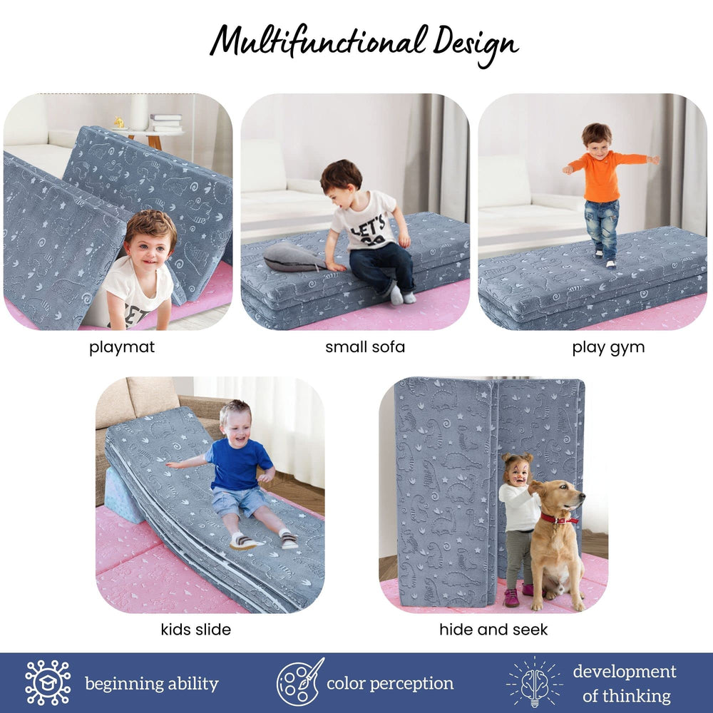 MeMoreCool soft foam cushion offers versatile comfort for crawling and naps.