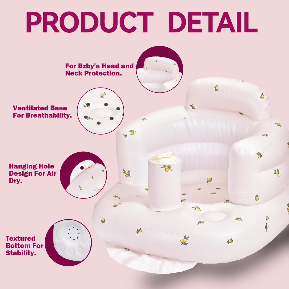 Mengduxd inflatable baby seat is portable and travel-ready for trips