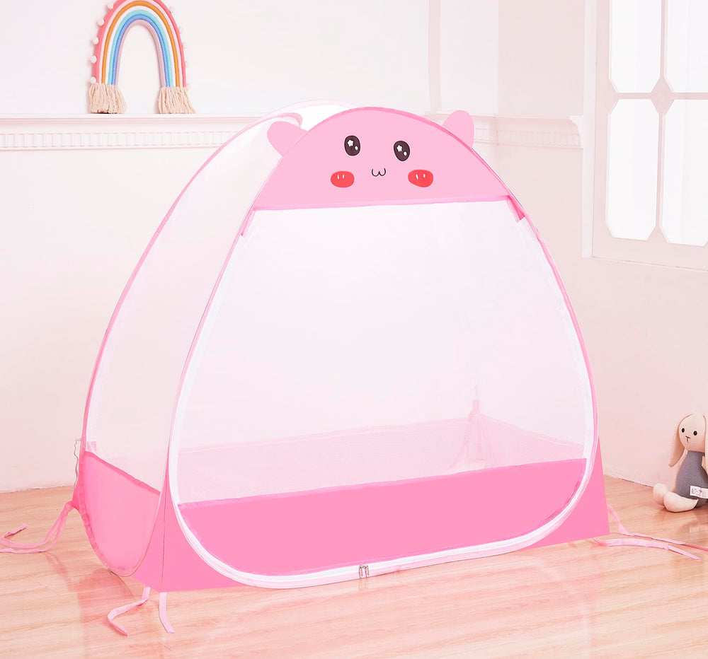 Mengersi canopy size LXWXH-52x27.95x48 inches fits standard cribs.