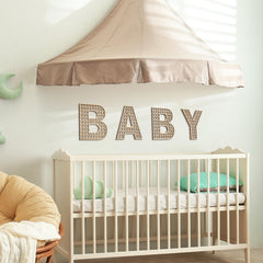 Menkxi letters measure about 7.87 inches tall, fitting neatly on walls or shelves.