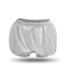 Menpol adult diaper covers gray S front view showing discreet, low-noise everyday wear.