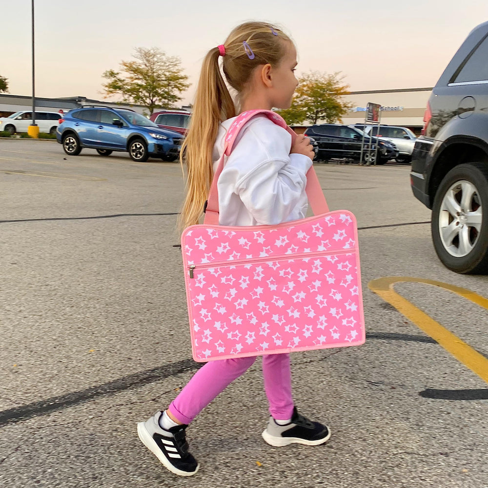 MENZOKE Kids Travel Tray compact fold design stores away after travel.